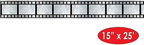 Beistle Filmstrip Metallic Decorating Material, 15" x 25', (1/Pkg) Multicolored
