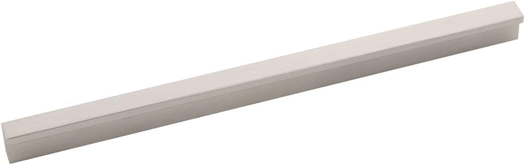 Hickory Hardware 1 Pack Solid Core Kitchen Cabinet Pulls, Luxury Cabinet Handles, Hardware for Doors & Dresser Drawers, 7-9/16 Inch (192mm) Hole Center, Toasted Nickel, Streamline Collection