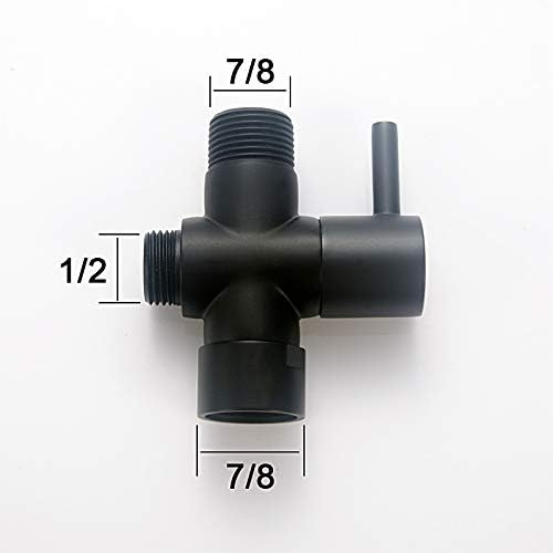 Matte Black Handheld Bidet Sprayer Diaper Shattaf Douche Complete Bidet Set with 7/8 T-Adapter for Toilet Bathroom