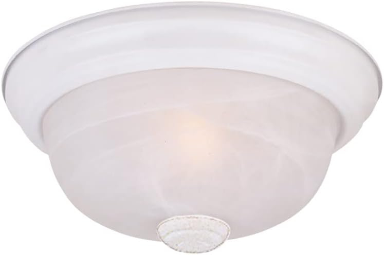 Designers Fountain 11 inch 2-Light White Flush Mount Ceiling Light, 1257S-WH-AL