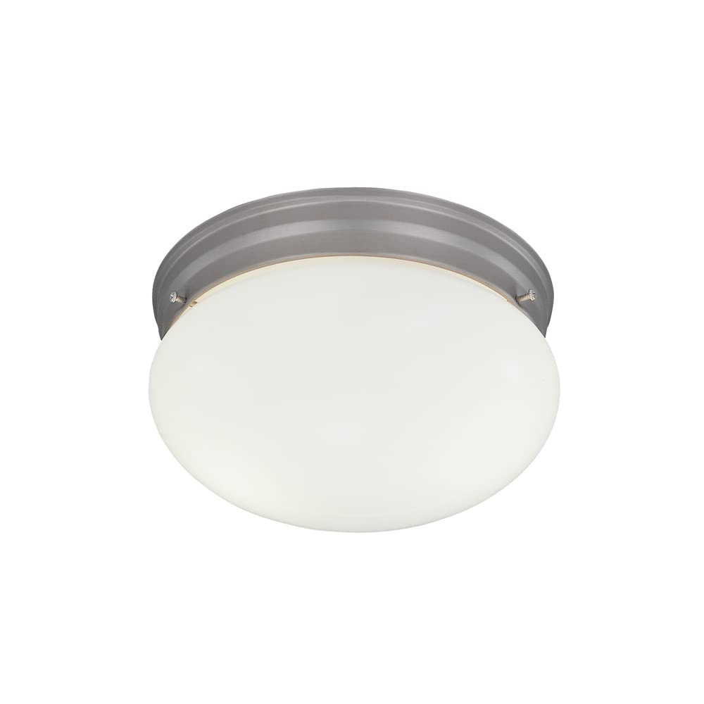 Designers Fountain 4732-PW Basic 9" Flushmount Pewter Finish Light Fixture