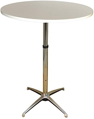 Banquet Tables Pro White Top 24 Inch Round Banquet Cocktail Table