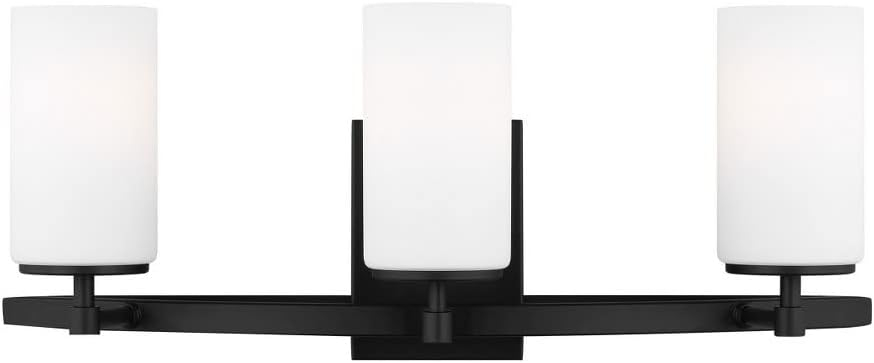 Generation Lighting Alturas 22-in 3 -Light Matte Black Modern/contemporary Vanity light
