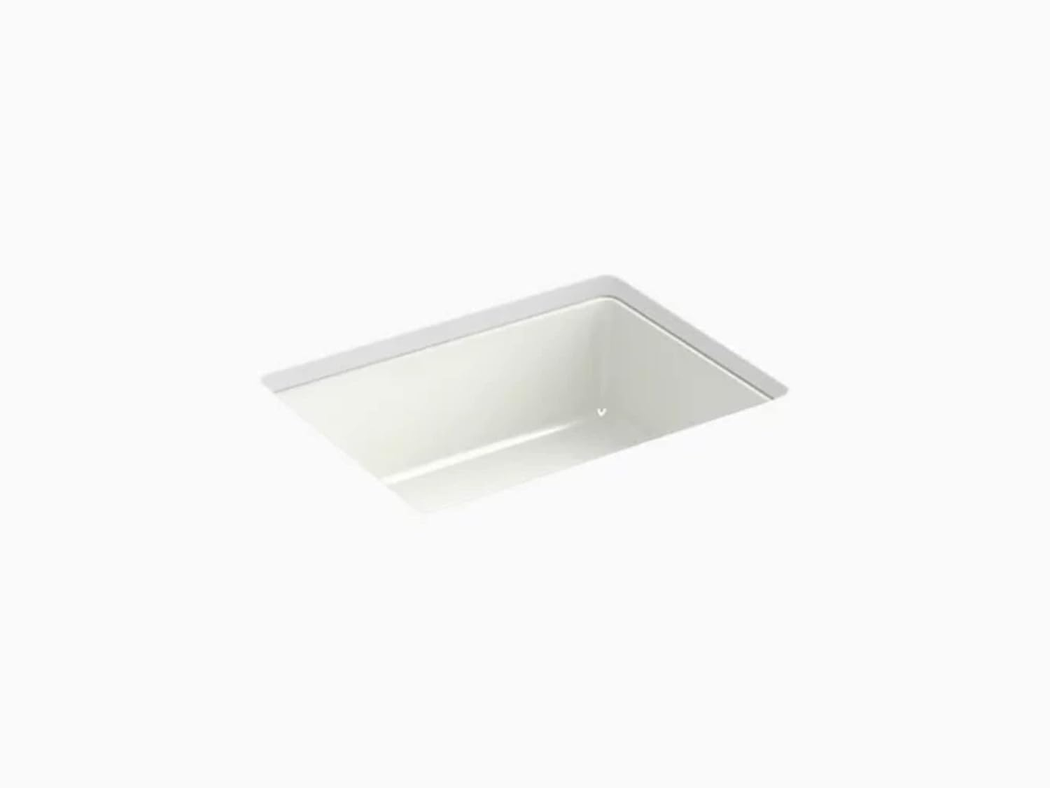 Verticyl 17" Rectangular Under-Mount Bathroom Sink with Overflow Drain