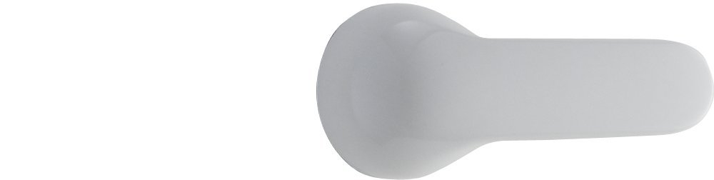 White Polished Metal Lever Handle for Tub & Shower
