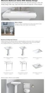Memoirs® Stately Pedestal/Console Table Bathroom Sink Basin with Single Faucet-hole Drilling