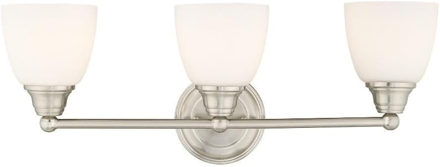 Livex Lighting Somerville 3 - Light Vanity in  Brushed Nickel