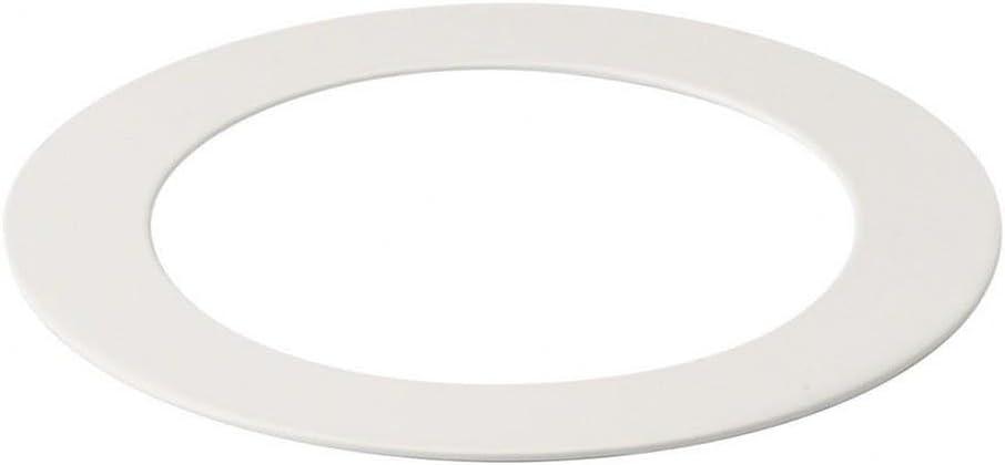 Uxcell Metal Goof Trim Ring, 2.99" OD 2.2" ID Circular Ceiling Light Ring Trims, Matte White 1Pack