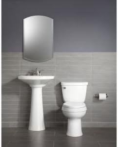 White Round Quiet-Close Toilet Seat with Grip-Tight Bumpers
