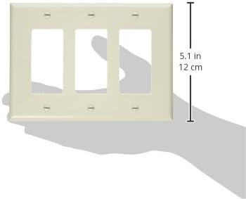 Light Almond 3-Gang Thermoset Decorator Wall Plate