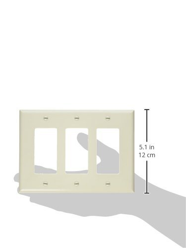 Light Almond 3-Gang Thermoset Decorator Wall Plate