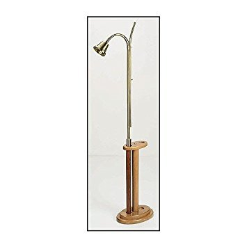 Elegant Maple Hardwood Candlelighter Stand with High Gloss Pecan Finish