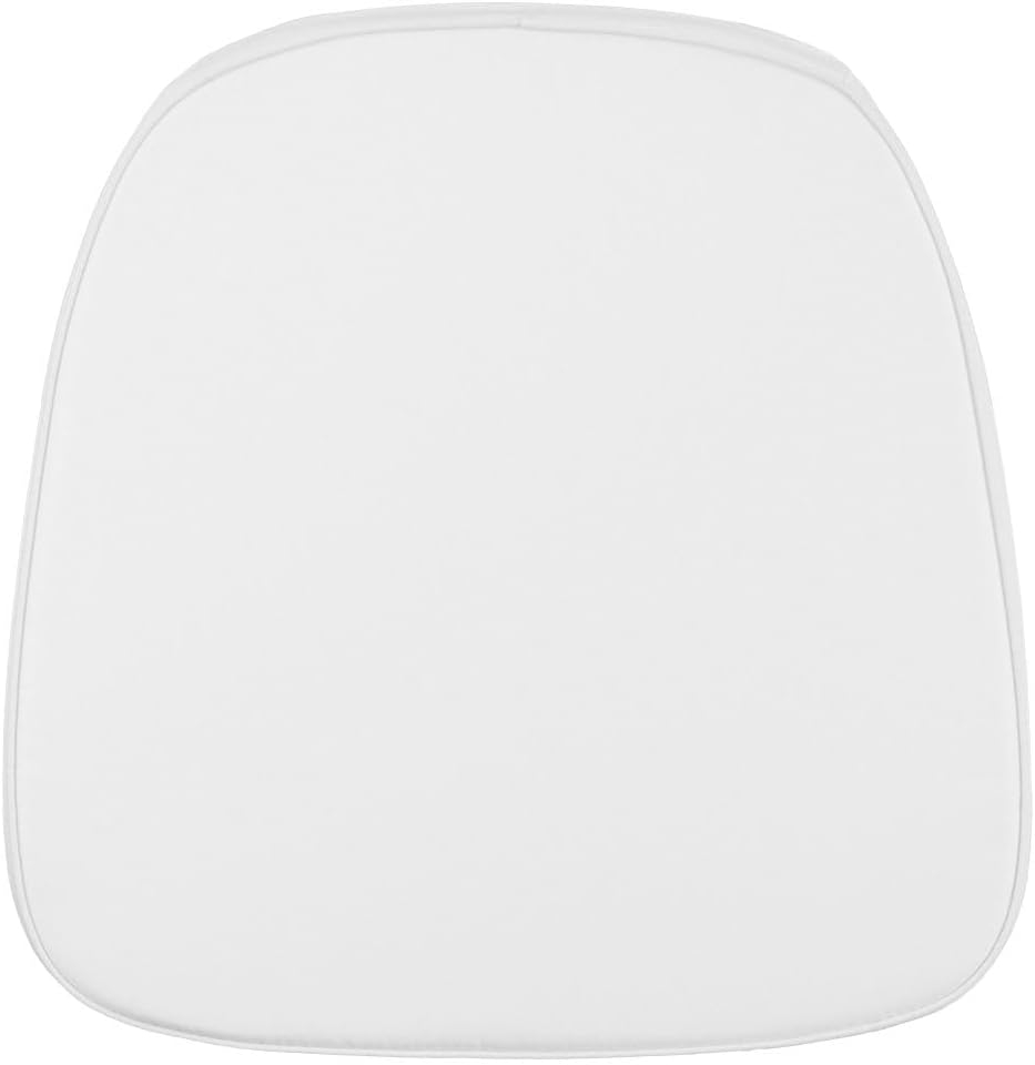 Flash Furniture Soft Snow White Fabric Chiavari Chair Cushion