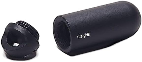 Black Anodized Aluminum Key Capsule with Threaded Lid