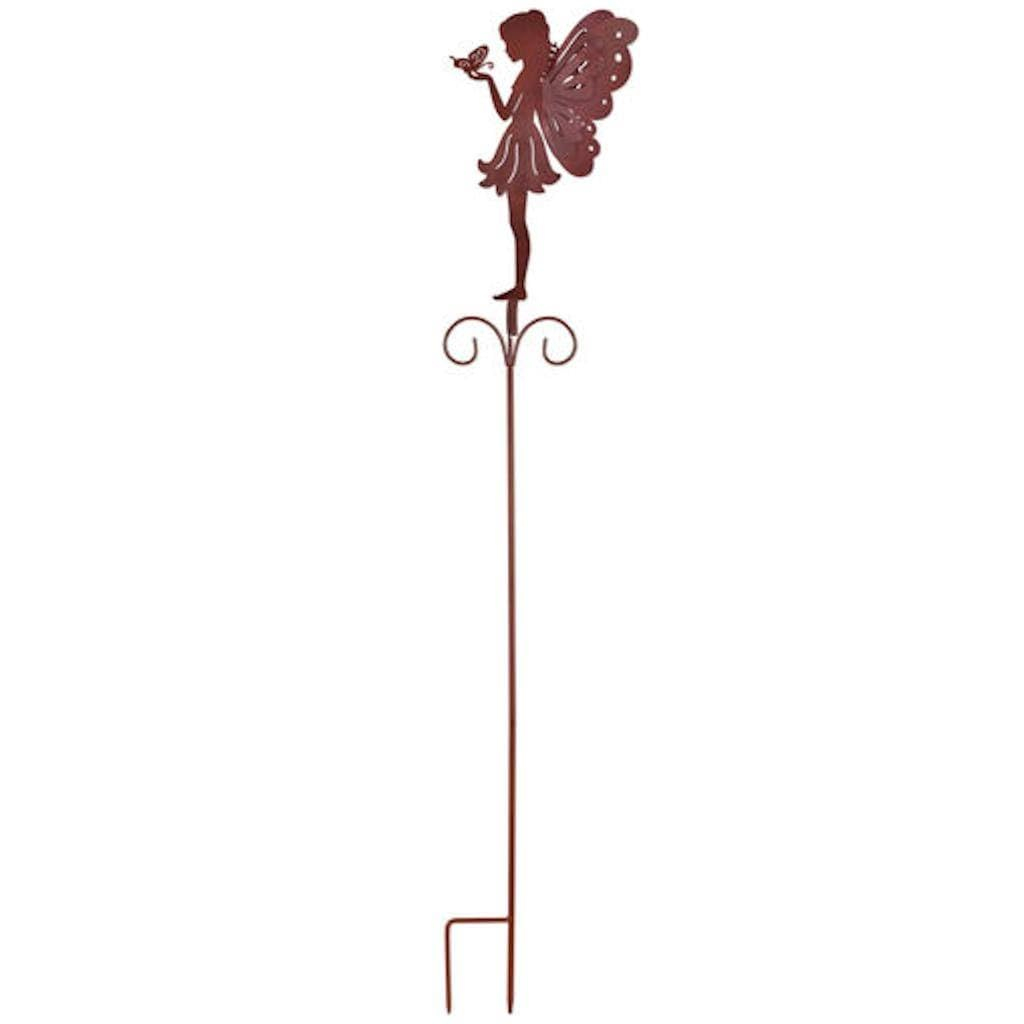 Handcrafted Metal Fairy with Butterfly Stake, 47 Inches