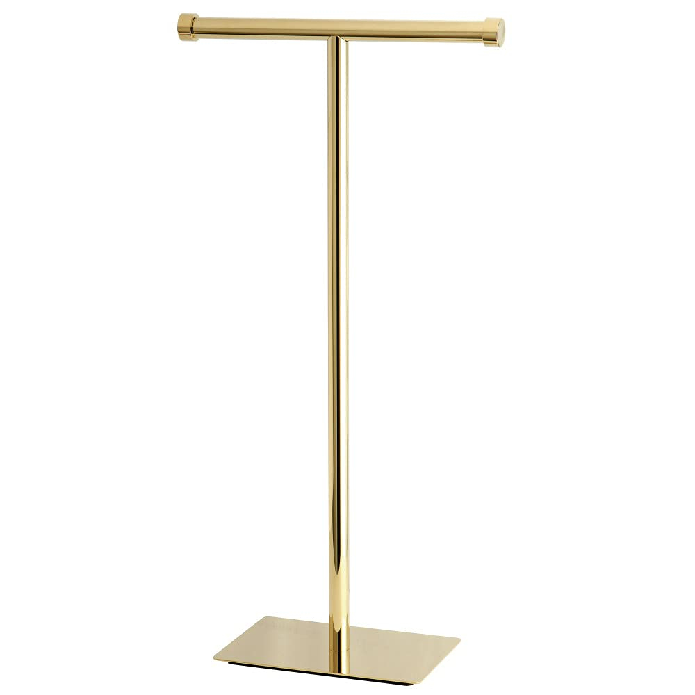 Kingston Brass Cc810 Claremont Free Standing Euro Toilet Paper Holder - Brass
