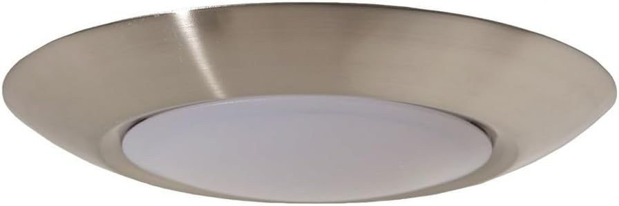 Craftmade X9006-Led Led Flushmount 6" Wide Led Flush Mount Ceiling Fixture - Nickel