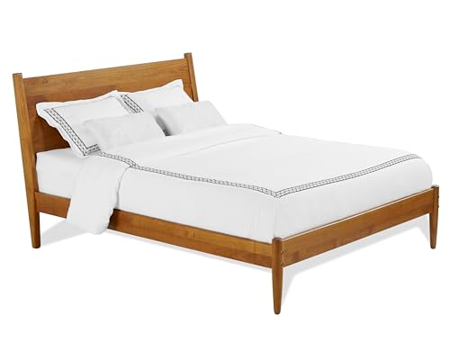 Mid-Century Castanho King Platform Bed