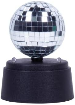 Fizz Creations Mini Mirror Ball, 5-Inch Tall Disco Ball & Stand, Battery Powered Party Light
