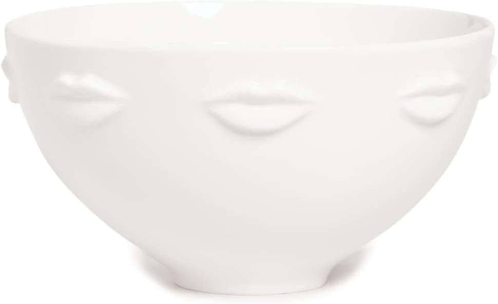 Gala Muse Inspired 9" White Glossy Porcelain Serving Bowl