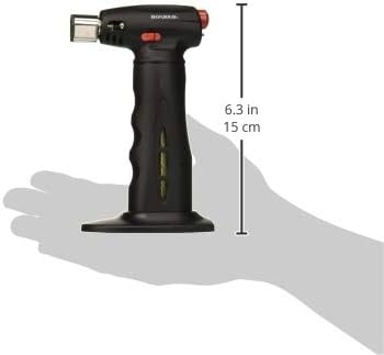 BonJour Chef's Torch with Fuel Gauge, Black