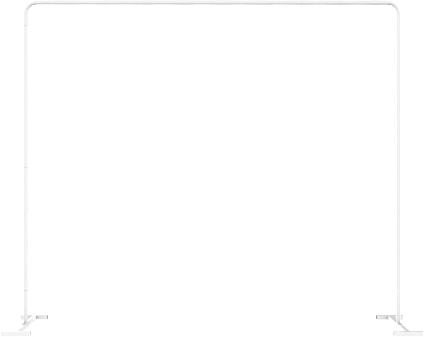 LANGXUN Heavy Duty Metal Square Backdrop Stand Arch for Wedding Birthday Graduation Decorations, Ceremony Reception, Event Party Supplies, Baby Shower Photo Booth Background Supplies (Black)