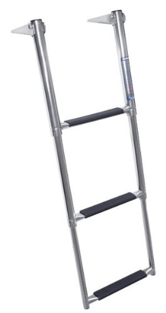 Windline Tdl-3x Over Platform Telescoping 3-step Ladder - Stainless Steel Steps