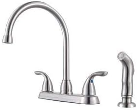 Stainless Steel High Arc Kitchen Faucet with Pull-out Spray
