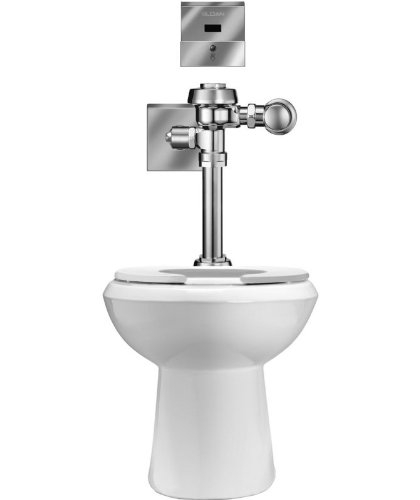 White Elongated ADA Compliant Floor Mounted Toilet
