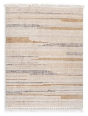 Gray Braided Rectangular 8' x 10' Synthetic Area Rug