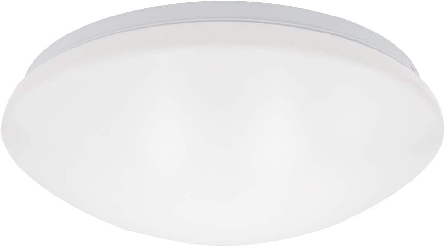 Maxxima 14 in. LED Flush Mount Ceiling Mushroom Light Fixture - Indoor Dimmable Dome Light, 3000K Warm White, 1600 Lumens, Ideal for Bedroom, Kitchen, and Entryway