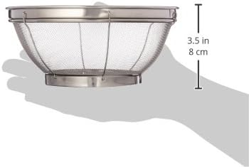 Norpro Stainless Steel 7-1/2-Inch Mesh Colander, 3.5 x 7.5 x 7.5 inches, Silver