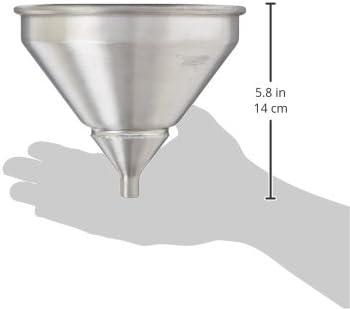 Silver Aluminum Strainer Funnel with Air Vents