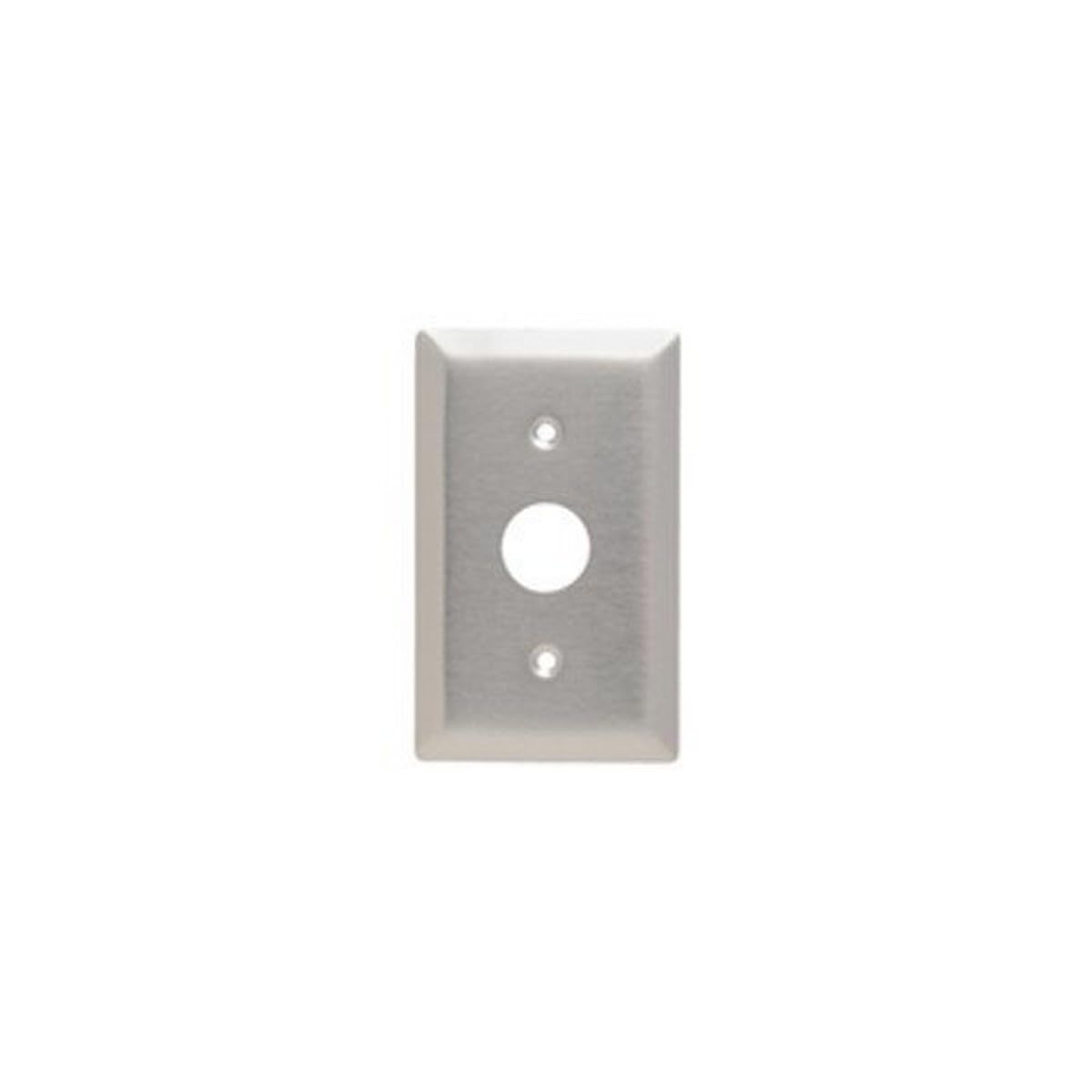 Brushed Stainless Steel 1-Gang Locking Switch Wall Plate