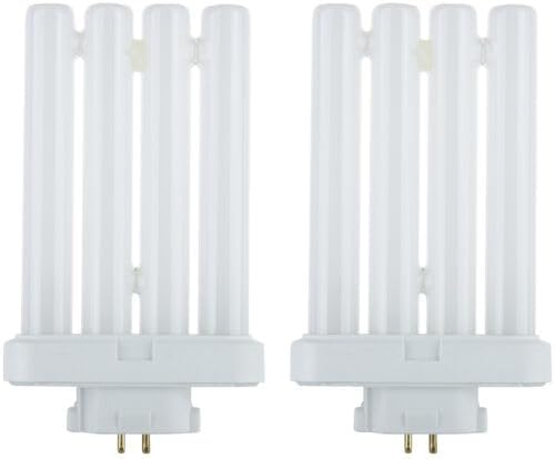 Warm White Compact Fluorescent Quad Tube Light Bulbs, 27 Watts
