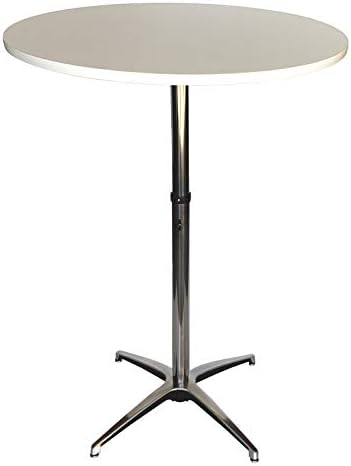 Banquet Tables Pro White Top 24 Inch Round Banquet Cocktail Table