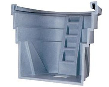 Granite Gray Polyethylene Rectangular Egress Window Well