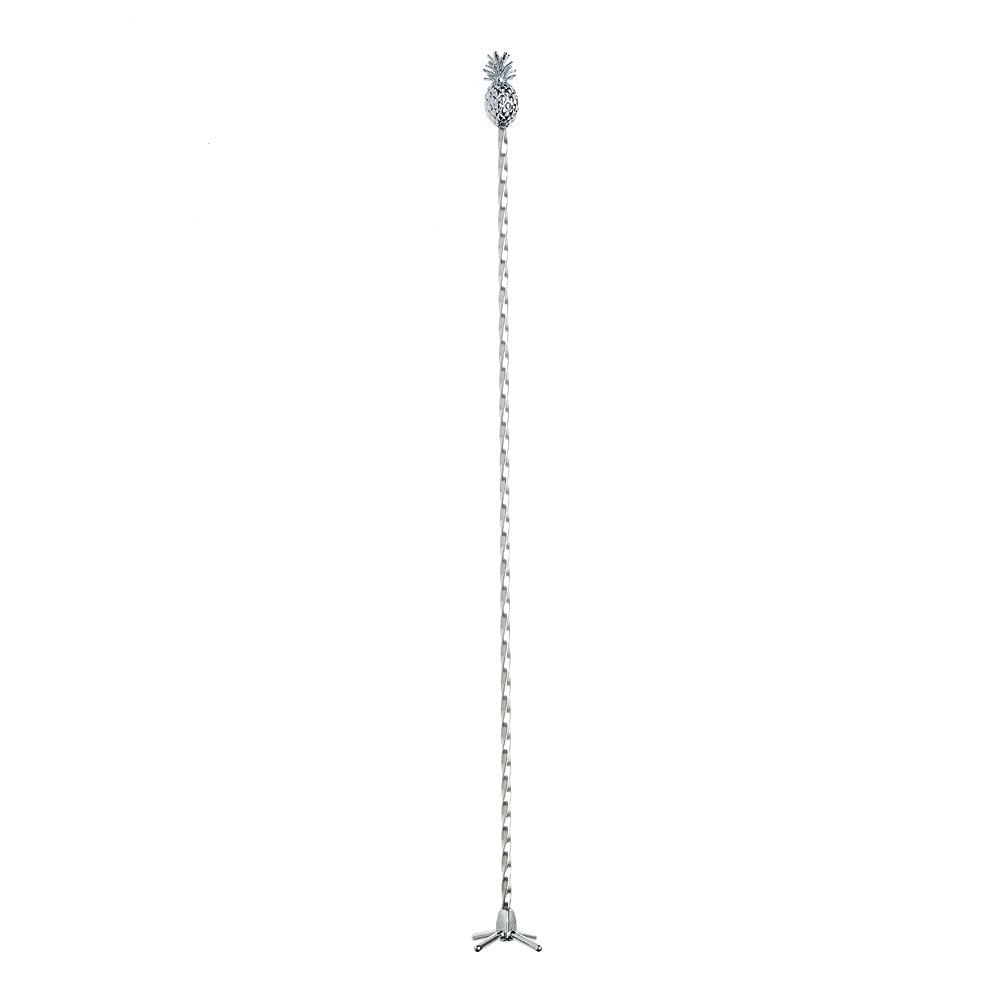 Silver Stainless Steel Pineapple Swizzle Stick, 13.38 inches