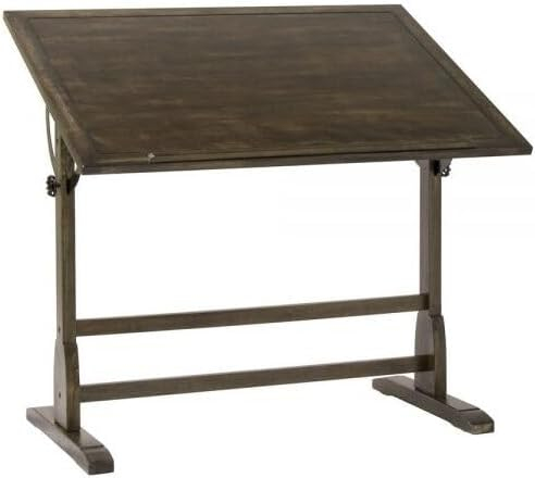 Vintage Solid Wood Drawing/Drafting Table with 42" x 30" Adjustable Tilting Top
