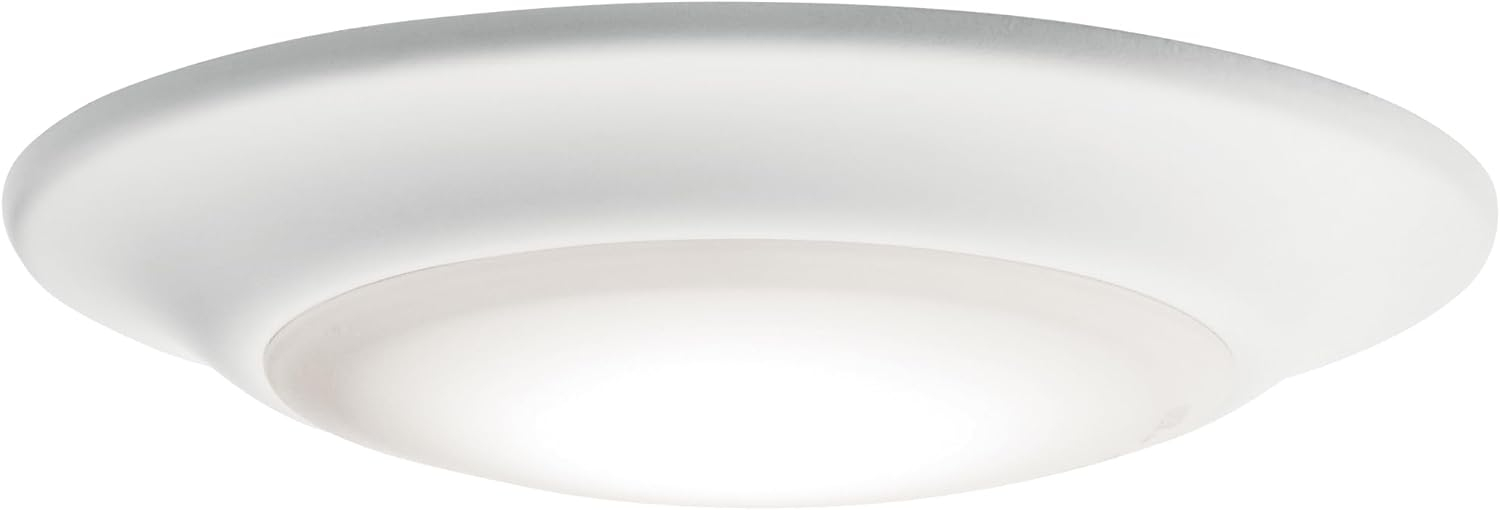 White LED Round Flush Mount Ceiling Light, 6-inch