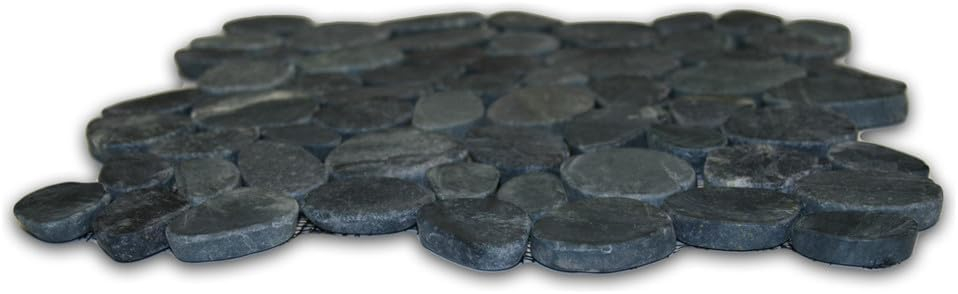 Congo Random Sized Natural Stone Mosaic Tile in Black