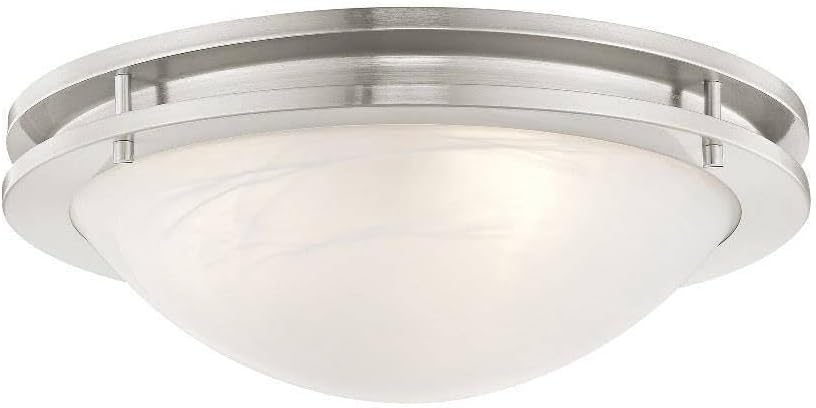 Livex Lighting Ariel 3 - Light Flush Mount in  Brushed Nickel