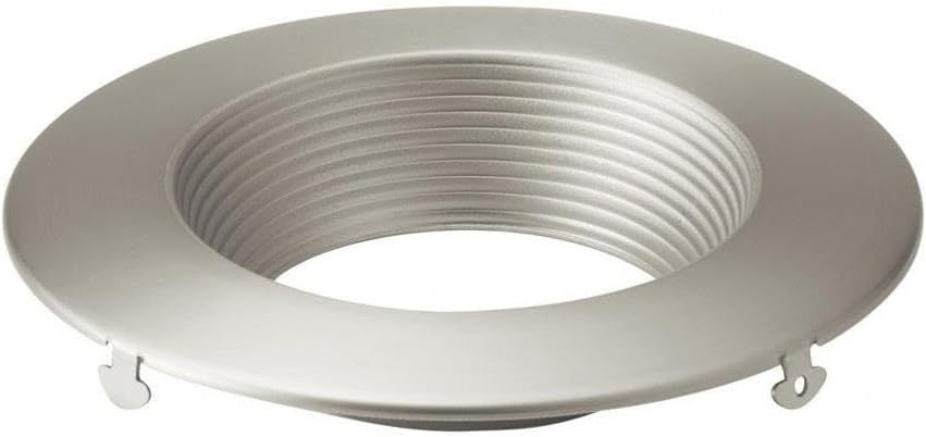 Brushed Nickel 4-Inch Round Recessed Downlight Trim
