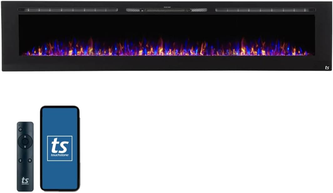 Touchstone The Sideline 100 80032 100" Recessed Electric Fireplace