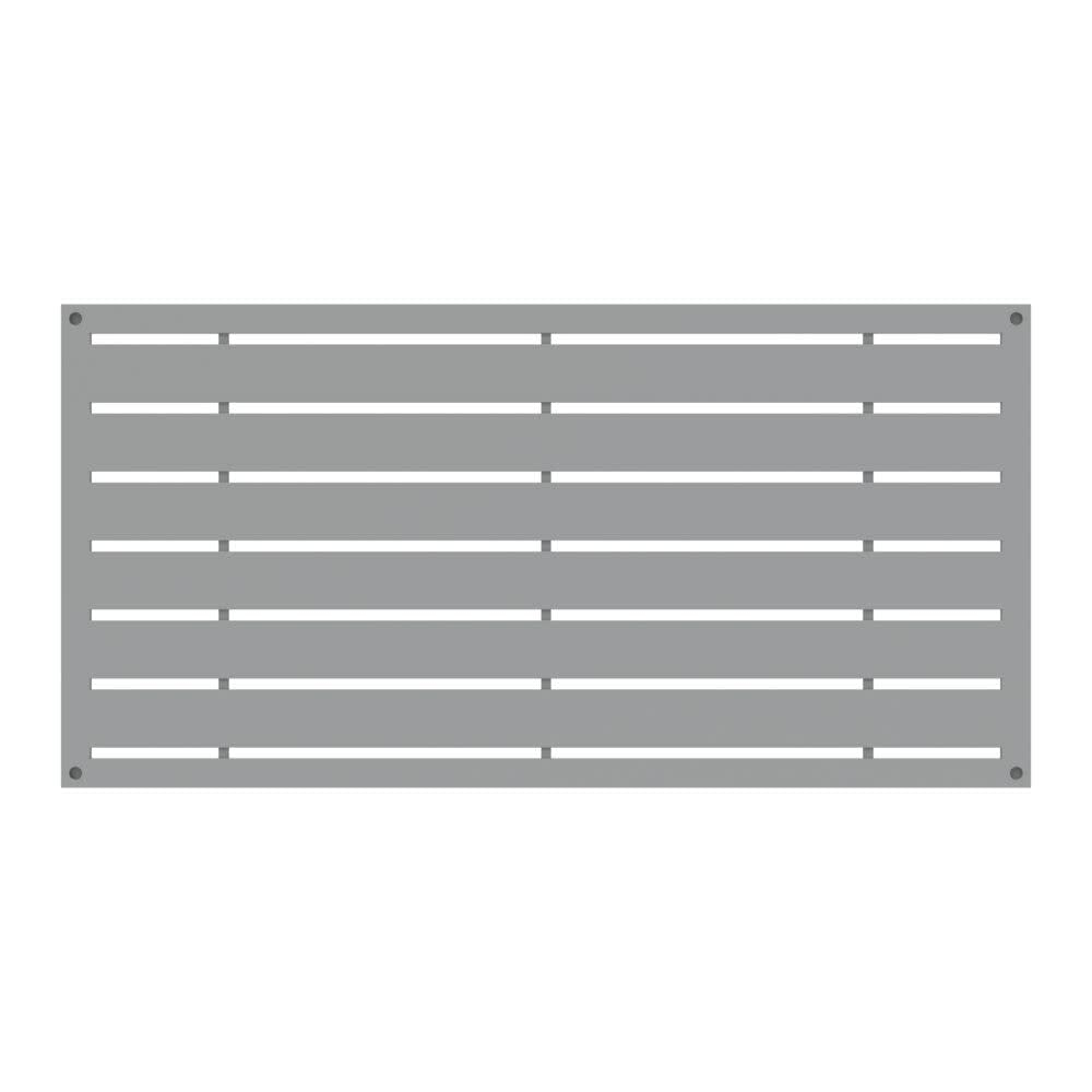 Boardwalk Gray Polypropylene Decorative Screen Panel, 2-ft x 4-ft