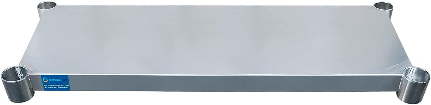 Additional Galvanized Steel Undershelf for 24 in. x 60 in. Kitchen Prep Table Adjustable Galvanized Steel Undershelf
