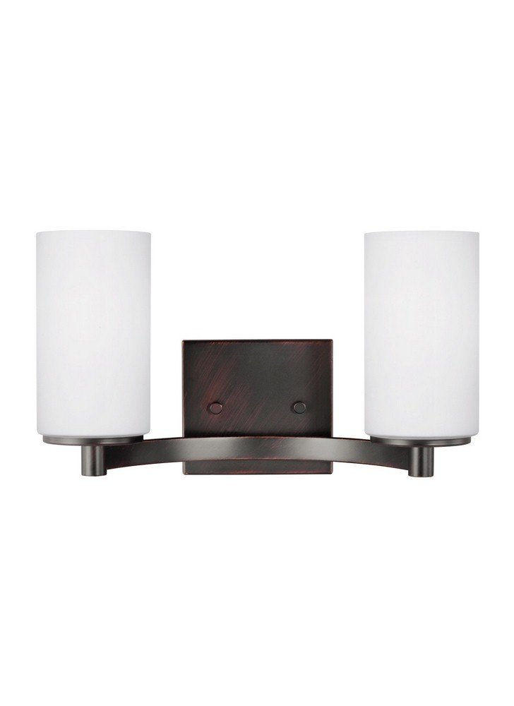 Generation Lighting 4439102EN3-710 Hettinger Two - Light Wall/Bath Vanity Style Fixture, Bronze