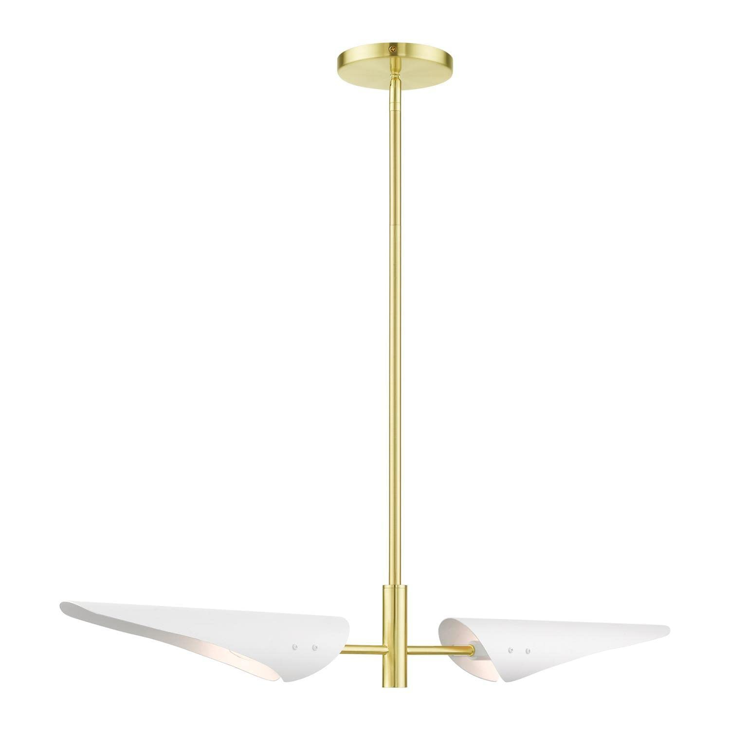 Livex Lighting Capistrano 2 - Light Chandelier in  Satin Brass