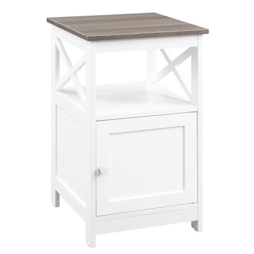 Convenience Concepts Oxford End Table with Cabinet, Multiple Finishes