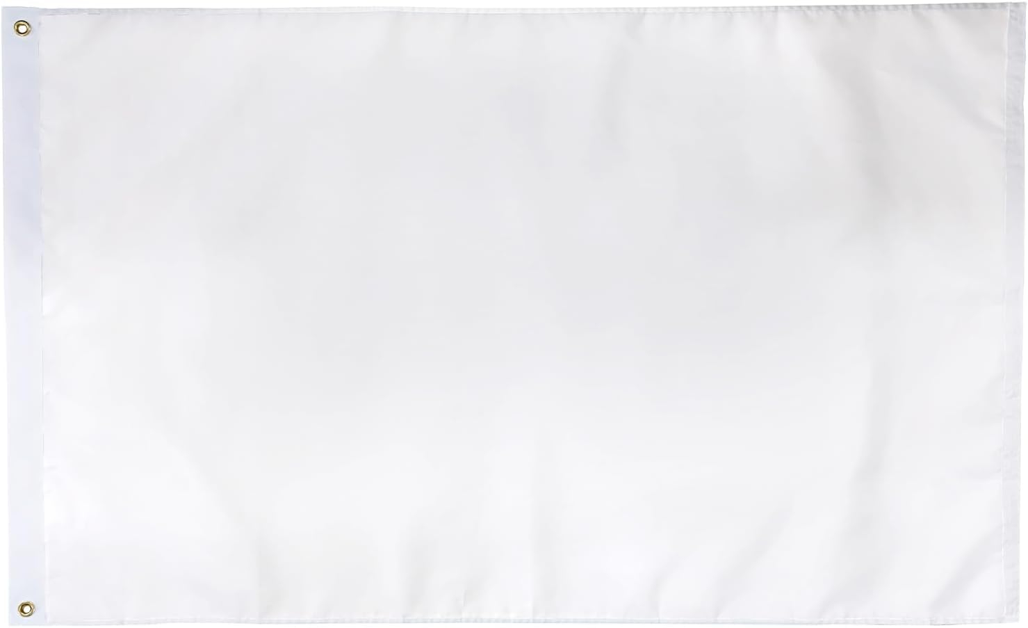 Solid White Flag BlanK Flags 2x3 Ft Create Your Own Solid White Flag DIY Blanks Canvas Banner to Decorate with Brass Grommets